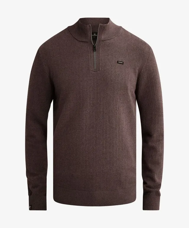 Vanguard Half Zip Collar Gentleman's deal Cotton Modal Moonscape - Afbeelding 3